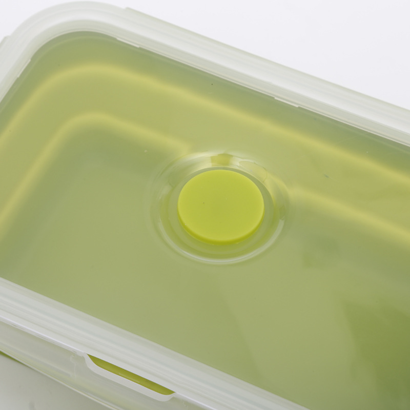 Set Silicone Folding Lunch Box Microwave Oven Silicone Bento Box Preservation Children&#039;s Lunch Box Creative Custom Set