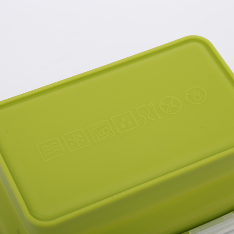 Set Silicone Folding Lunch Box Microwave Oven Silicone Bento Box Preservation Children&#039;s Lunch Box Creative Custom Set
