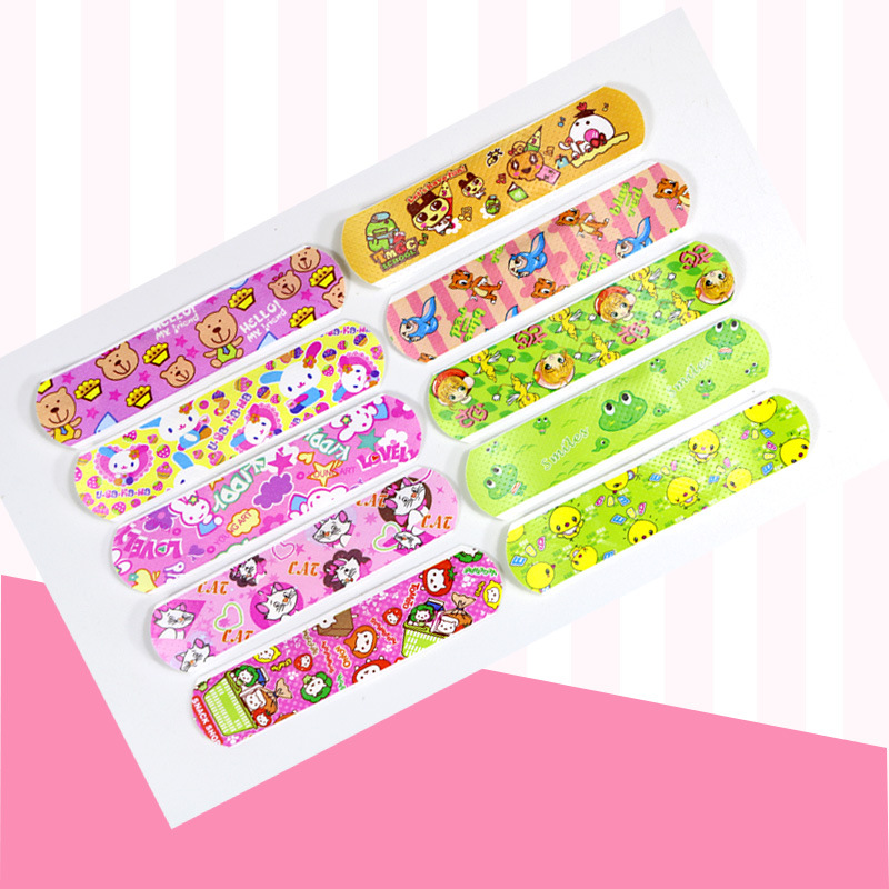 Cartoon Band-Aid Lovely girl Korea breathable as or even loss-static bandaid anti-grind foot Stick Children Medical 120