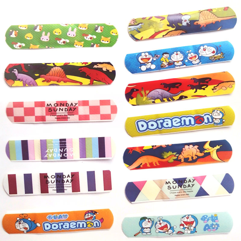 Manufacturers Supply 72 - 19mm Cartoon Cute PE Band-Aid Cartoon Wound Can Be Pasted Band-aid