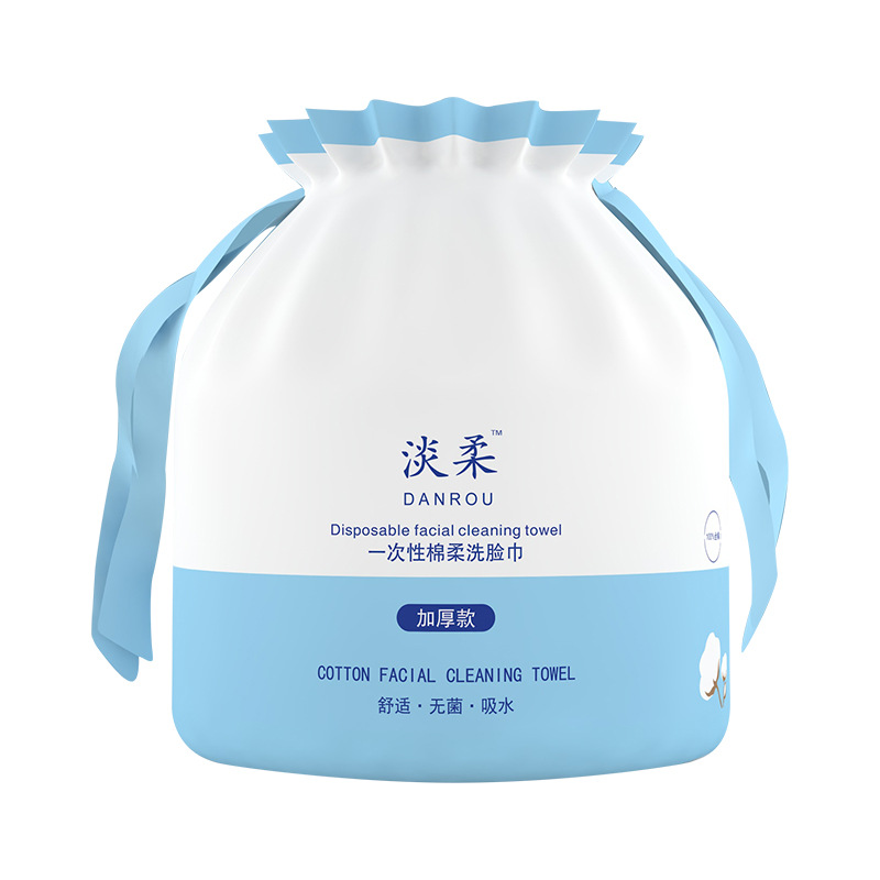Disposable Face Cloth Wet and Dry Dual-Use Cotton Pads Paper Thickened Cleaning Towel Facial Wipe Beauty Face Cleaning Facial Towel Roll Type