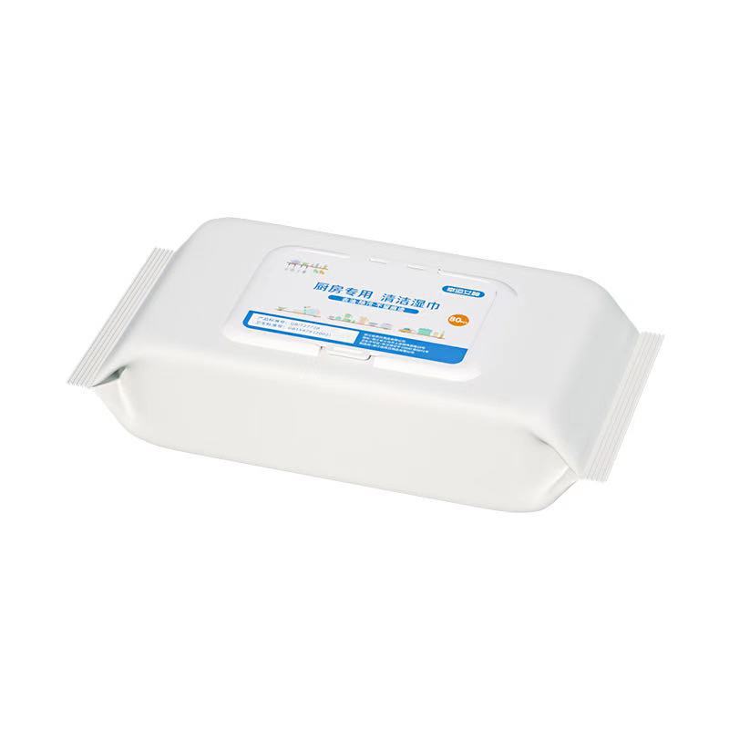 Kitchen Wipes 80-Drawer Large Package Decontamination Oil Stains Disposable Cleaning Kitchen Wet Wipe