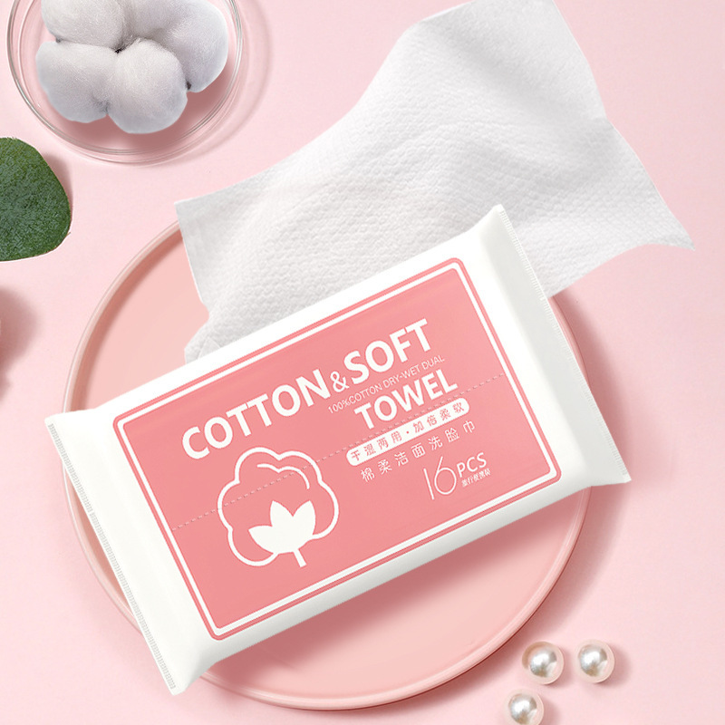 Wet Wipe Cotton Soft Towel Cleaning Towel Female Make-up Removing Tissue Mother and Baby Wet and Dry Dual-Use Towel