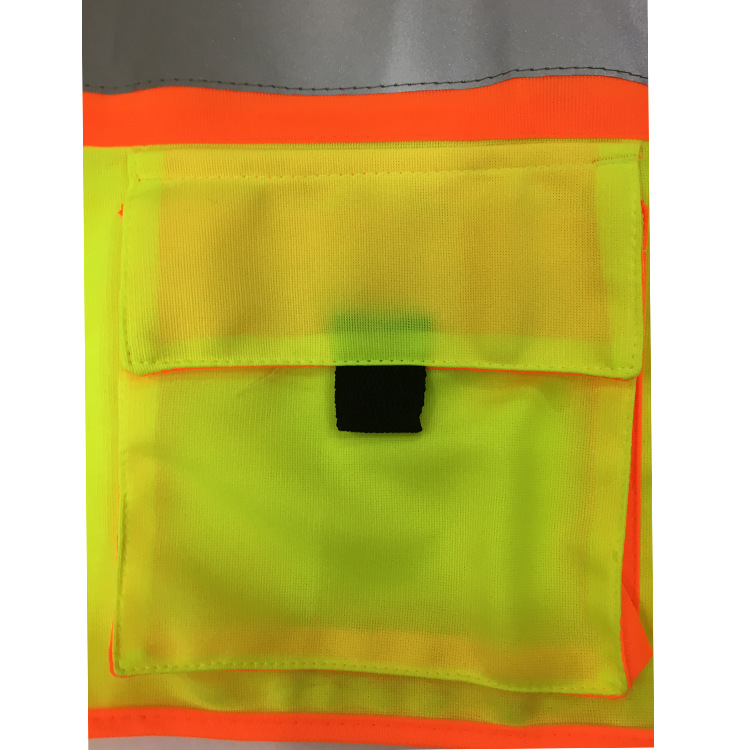Manufacturers custom multi-pocket reflective clothing mesh cloth traffic safety vest construction reflective clothing mesh reflective vest
