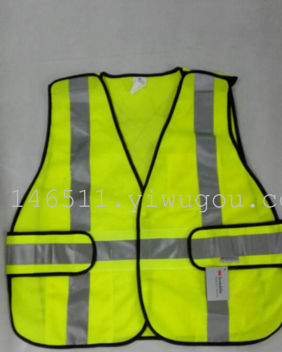 3M reflective safety vest reflective vest vest vest riding at night traffic warning fluorescent vest