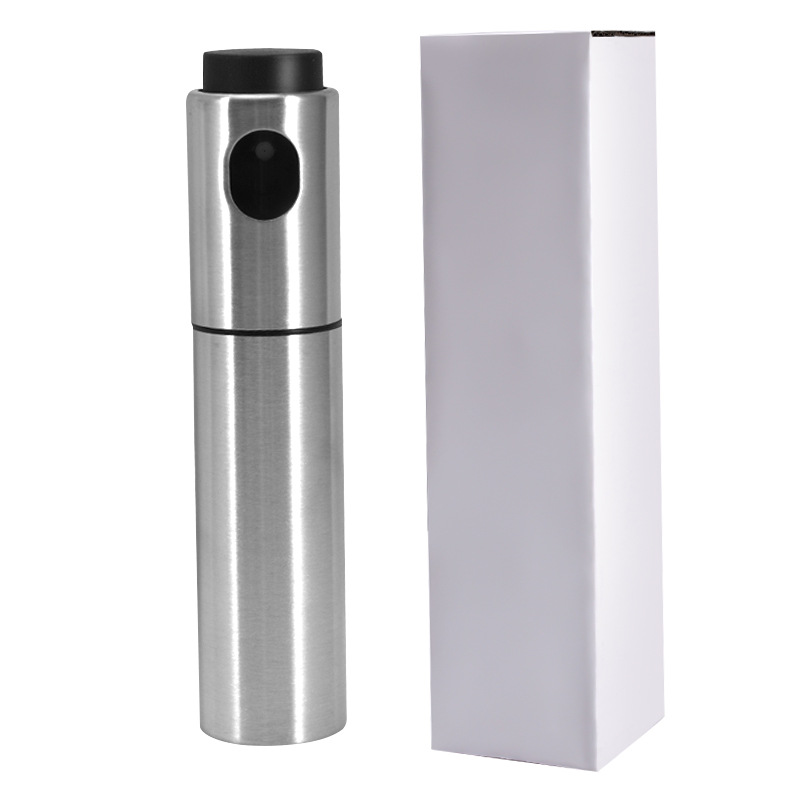 Manufacturers direct new stainless steel oil bottle glass oil pot barbecue spray bottle household spray bottle