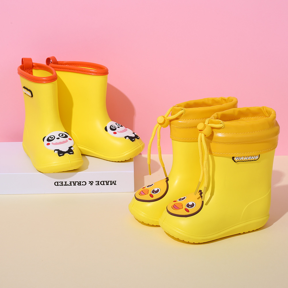 EVA Children&#039;s Rain Boots Boys Baby Rain Boots Lightweight Non-Slip 1-7 Girls Rubber Shoes Children Infant Waterproof Shoe Cover