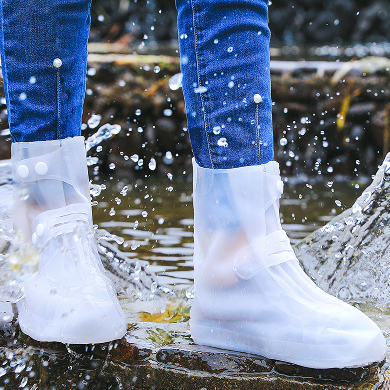 Shoe Cover Non-Slip Thickening and Wear-Resistant Adult Men&#039;s and Women&#039;s Outdoor Shoe Cover Waterproof Rainy Day Student High Tube Rainproof Shoes Boot Cover