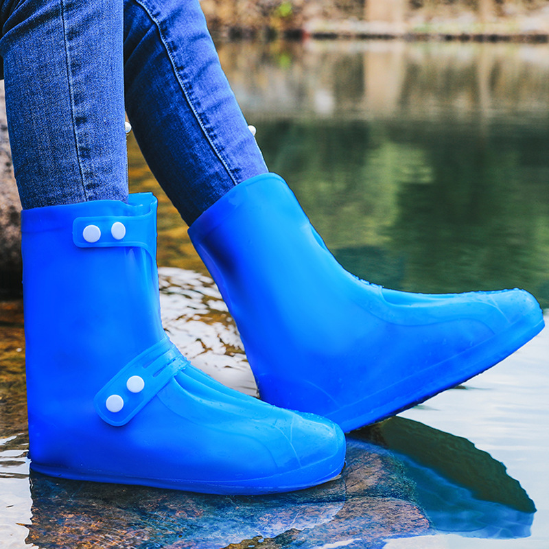Shoe Cover Non-Slip Thickening and Wear-Resistant Adult Men&#039;s and Women&#039;s Outdoor Shoe Cover Waterproof Rainy Day Student High Tube Rainproof Shoes Boot Cover
