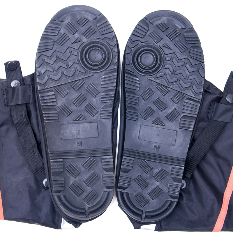 Cross-Border Yuyisi High-Grade Nylon Oxford Cloth Men&#039;s and Women&#039;s Flat Shoes Waterproof Overshoe Waterproof Shoe Cover Anti-Slip Thickened Bottom