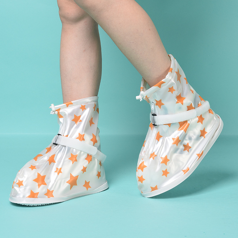 Liyu Waterproof Overshoe Women's Platform plus Rain Boots Fashion Waterproof Shoe Cover Men's and Women's Non-Slip Rain Boots Pillowcase Children's Rain Boots Cover