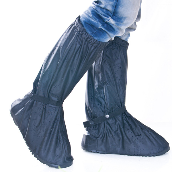 Oxford Cloth High-Top Waterproof Overshoe Waterproof Men&#039;s and Women&#039;s Outdoor Motorbike Thick Non-Slip Shoe Cover Bottom