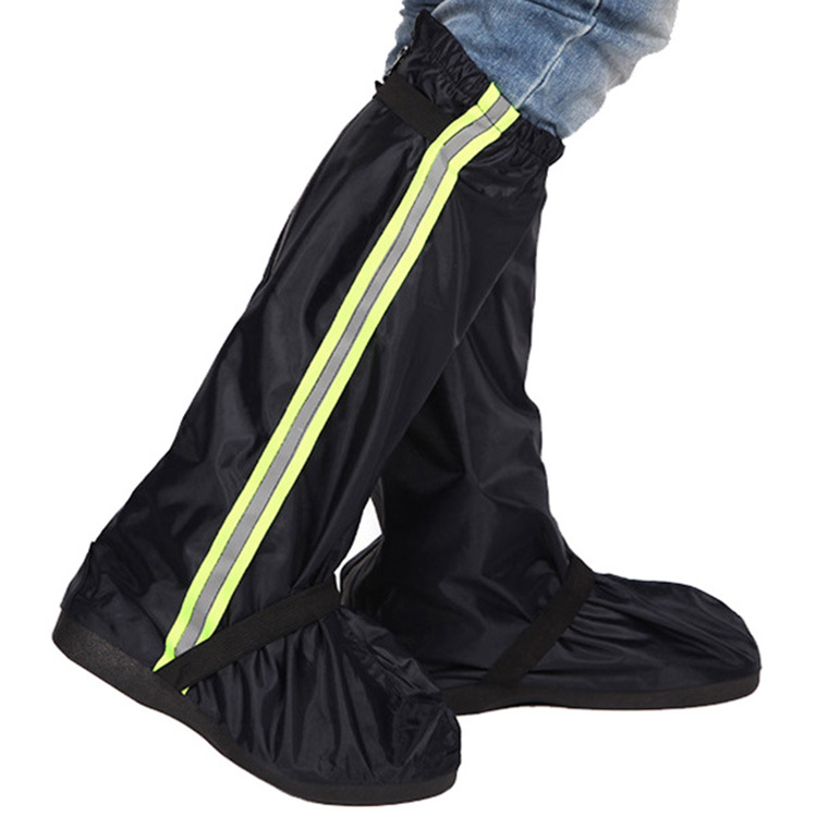 Blue Lion Oxford Cloth Men and Women Waterproof Overshoe Thickening and Wear-Resistant Non-Slip Rain Boots Rainy Day Waterproof Shoe Cover Outdoor Travel