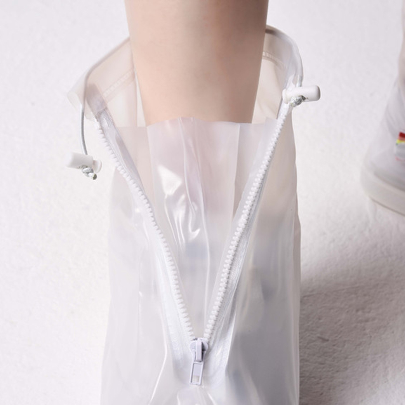 Waterproof Shoe Cover Shoe Cover Rainproof Protective High Tube Thick Non-Slip Wear-Resistant Foot Sleeve Silicone Rain Boots Rain Boots