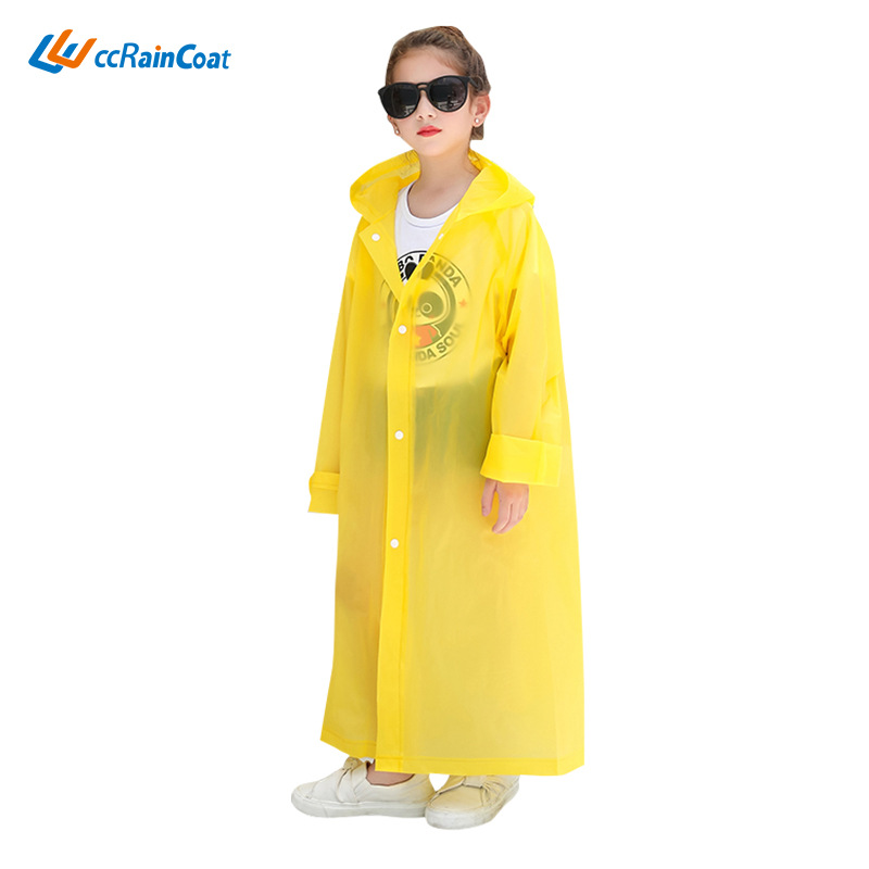 Factory Direct Sales Eva Raincoat Hiking Poncho Outdoor Tourism Primary School Rain Gear Wholesale Children Raincoat