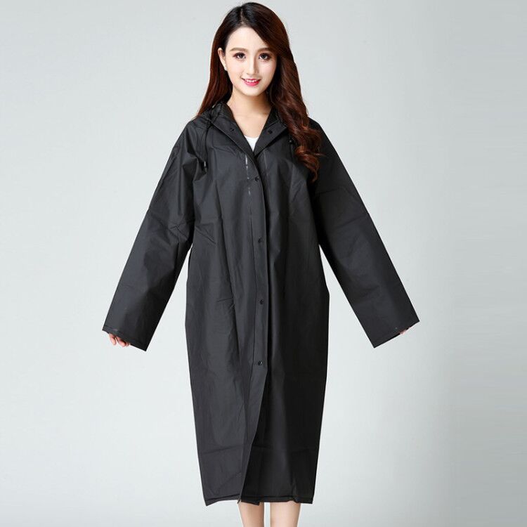 Tianxiyu Outdoor Hiking Raincoat Factory Wholesale Men&#039;s Fashion Translucent Frosted Thickened Eva Raincoat Women