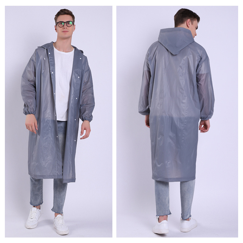 Raincoat Adult Drawstring Eva Raincoat Transparent Fashion Scenic Spot Portable Outdoor Poncho Manufacturer