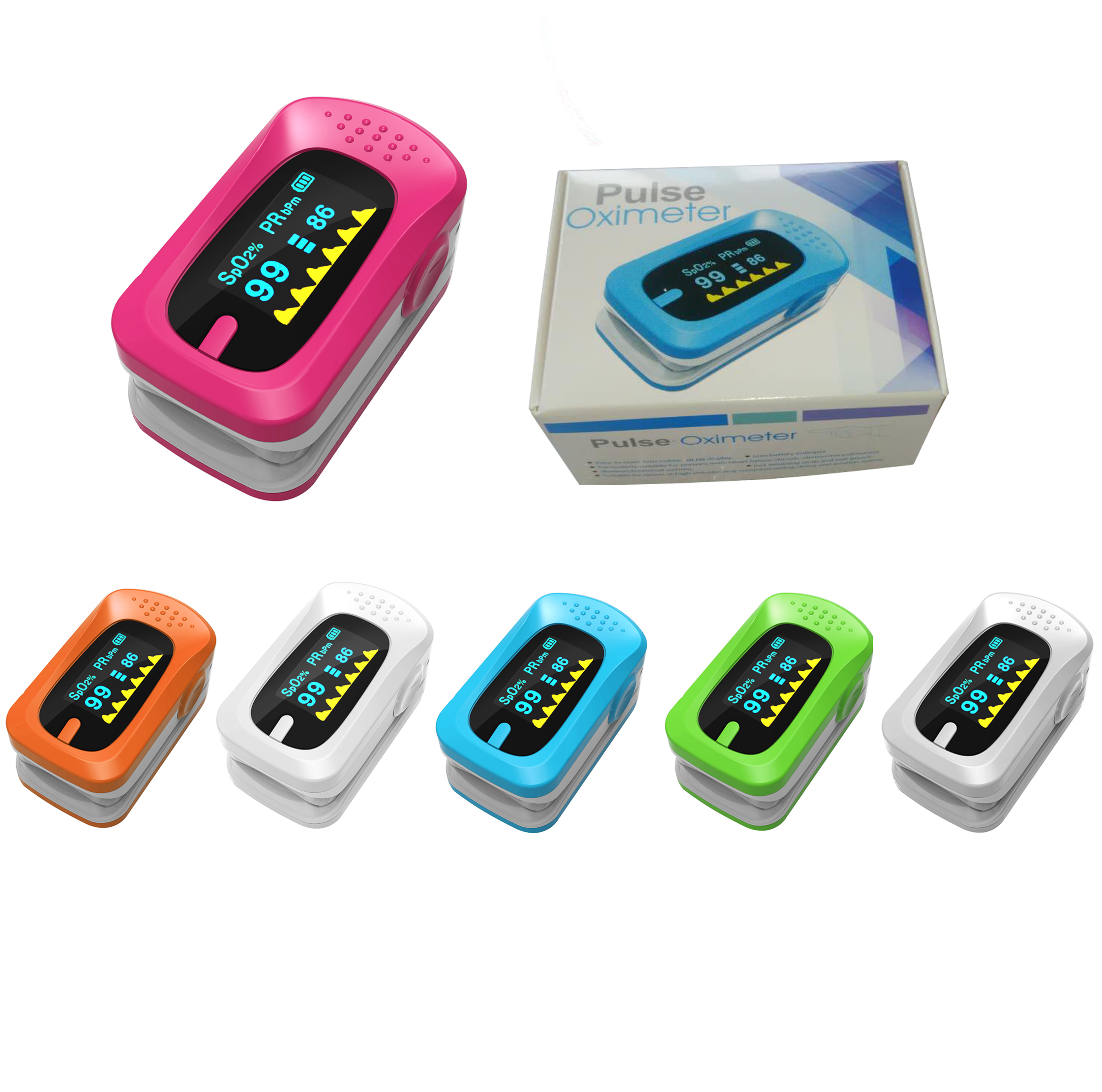 Finger Blood Oxygen Meter Oximeter Blood Oxygen Tester