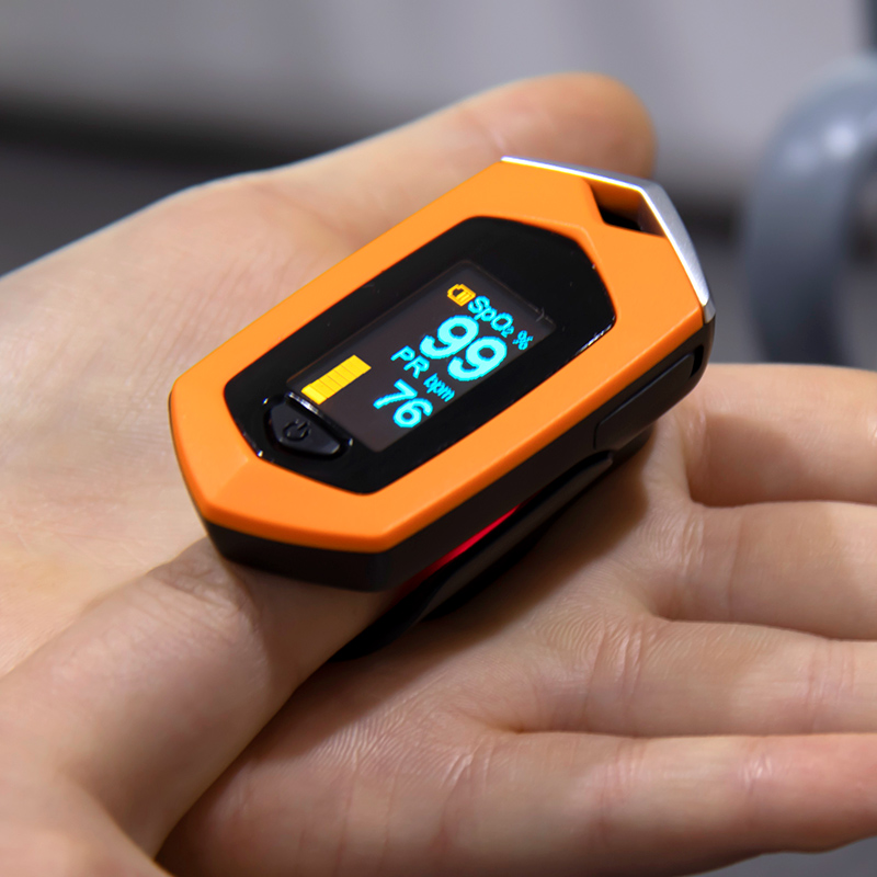 Lithium Sports Finger Clip Oximeter Finger Pulse Oxygen Saturation Monitor Foreign Trade E-Commerce Hot Sale