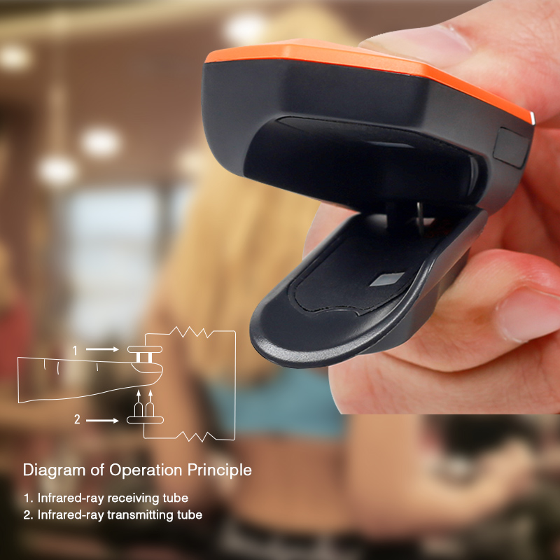 Lithium Sports Finger Clip Oximeter Finger Pulse Oxygen Saturation Monitor Foreign Trade E-Commerce Hot Sale