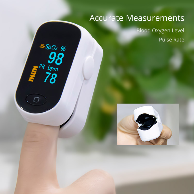  Factory Direct Sales Hand-Hold Pulse Oximeter Finger Foreign Trade E-Commerce Oximeter in Stock Wholesale