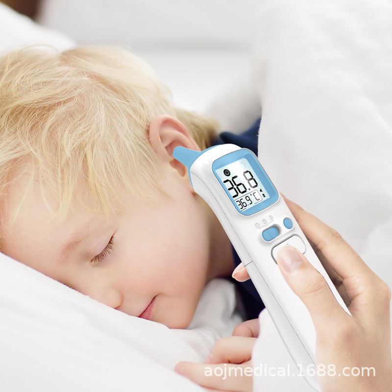 Fast Thermometer Non-Contact Infrared Temperature Measuring Gun Electronic Temperature Gun Forehead Ear Thermometer