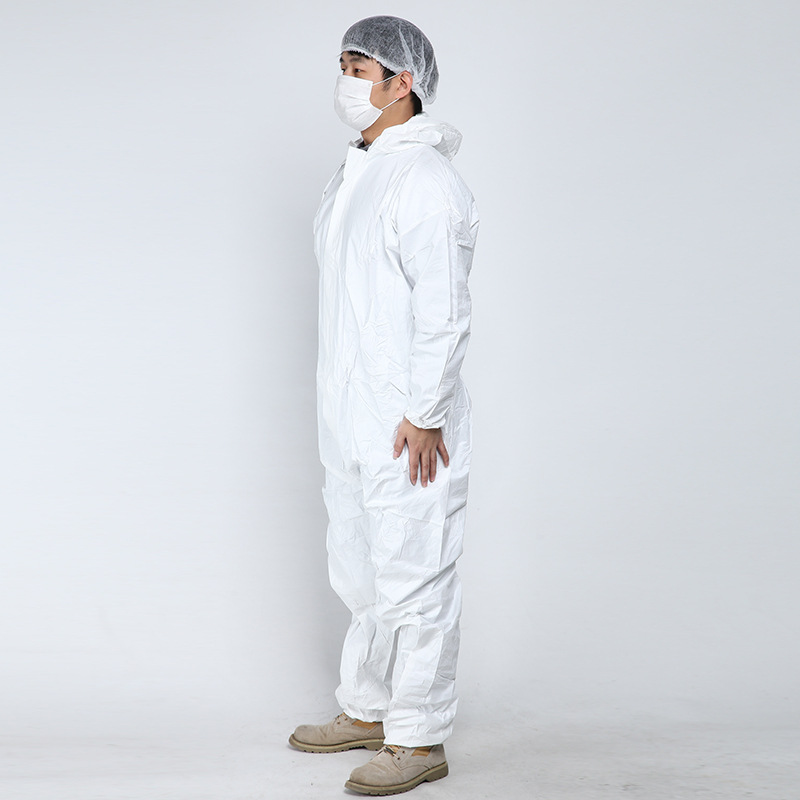 Isolation Clothing  Clothing Breathable Film Non-Woven Dust-Free Workshop One-Piece Overalls Insulating Garment