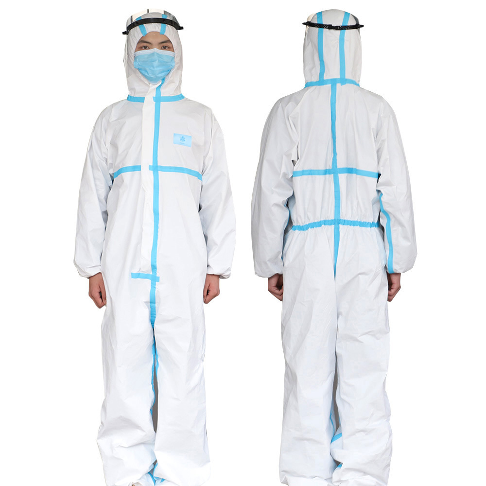 protective clothing isolation clothing pressure glue nonwoven isolation clothing able breathable pressure blue strip