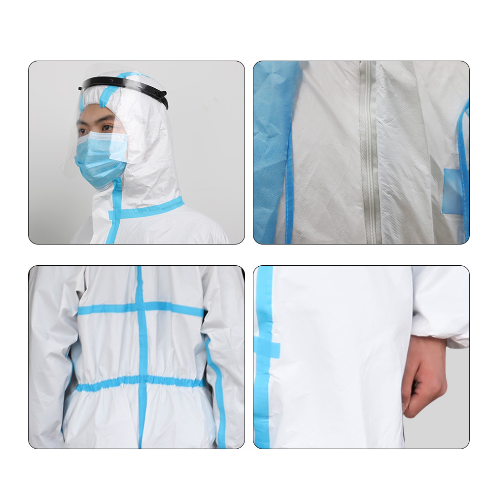 protective clothing isolation clothing pressure glue nonwoven isolation clothing able breathable pressure blue strip