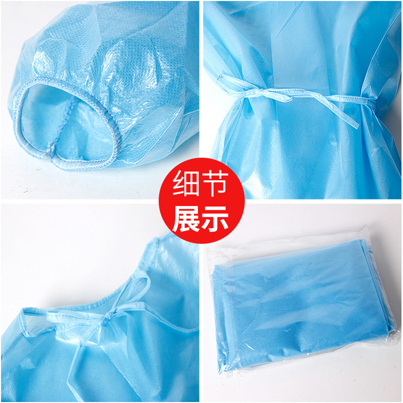 SMS isolation clothing nonwoven PPPE Drenching film isolation clothing Protective Clothing Proof Operating clothing