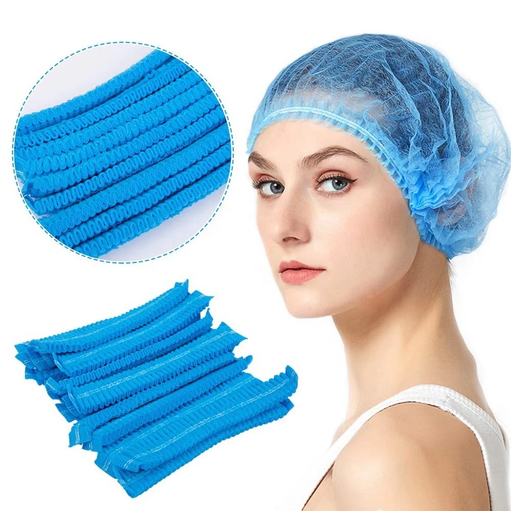 Disposable Non-Woven Dust Bar Cap Restaurant Kitchen Nurse Hat Dust-Free Workshop Head Cover Beauty Salon Head Cover