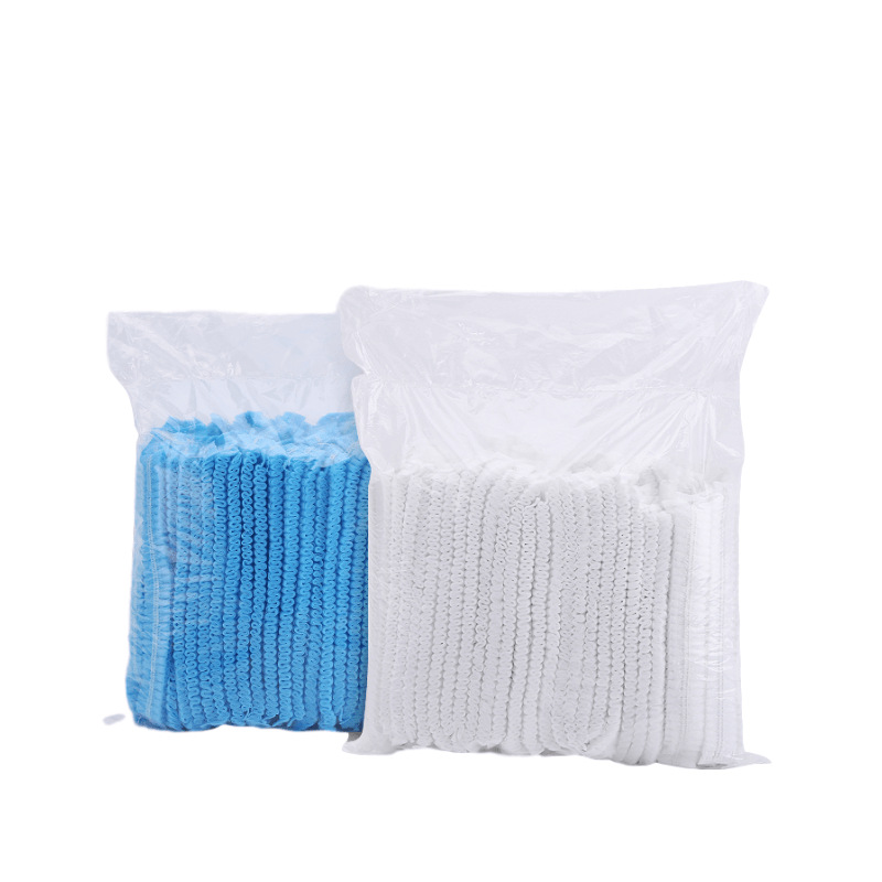 Disposable Hats Head Cover Dustproof Bar Cap Food Chef Cap Sanitary Clean Hat Female Cap Non-Woven Cap
