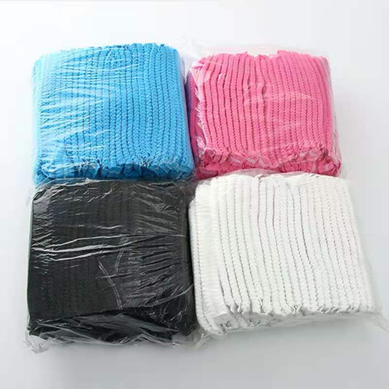 Shower Cap Head Cover Dustproof Bar Cap Restaurant Kitchen Dust-Free Workshop Head Cover Beauty Disposable Non-Woven Mesh Cap