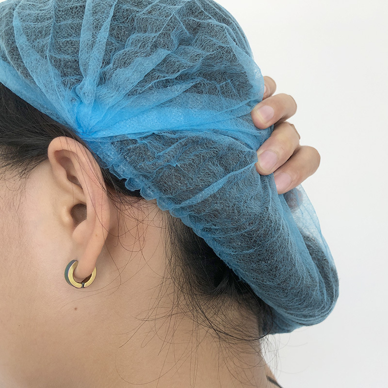 Disposable non-woven bath cap dustproof bar cap Restaurant kitchen dust-free workshop head cover beauty salon head cover