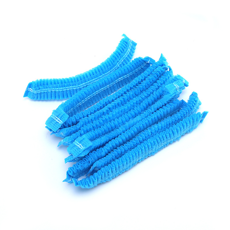 Wholesale Disposable Non-Woven Hat Mesh Cap Bar Cap Hairdressing Head Cover Hair Hood Shower Cap Food Workshop Dust Protection Cap
