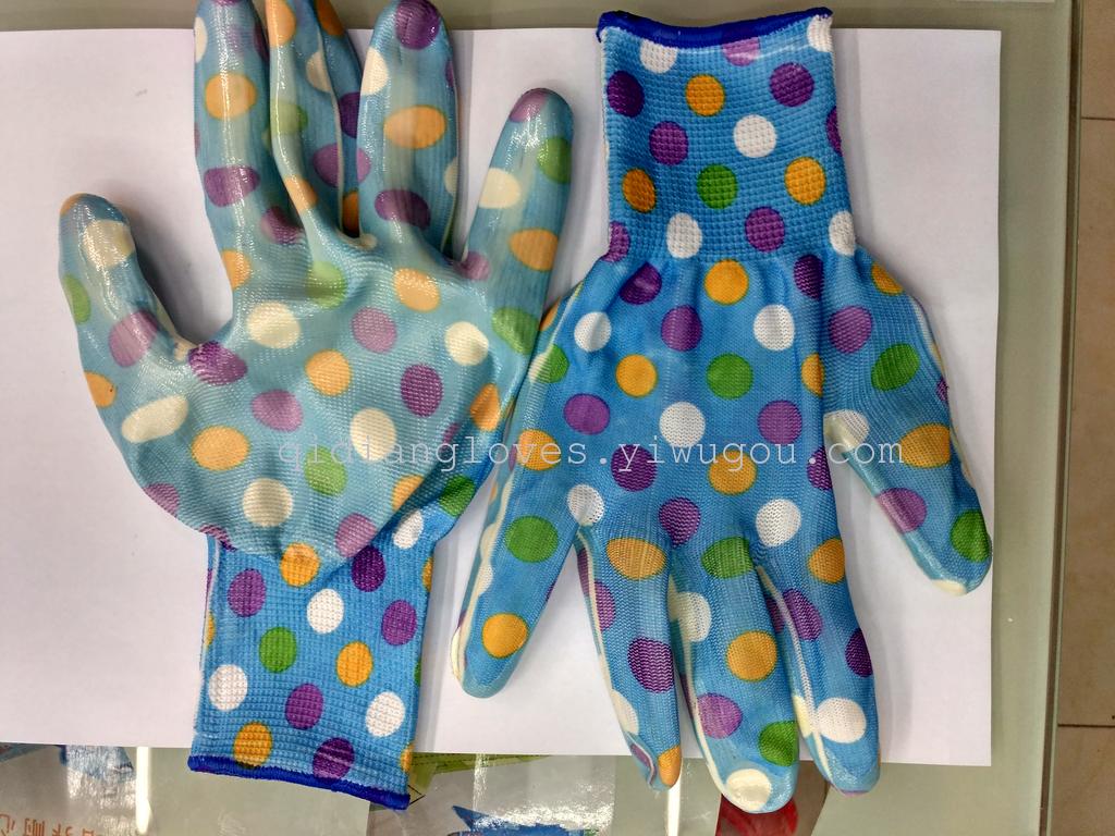 Gloves nitrile gloves yarn color yarn NBR gloves 10 latest NBR gloves