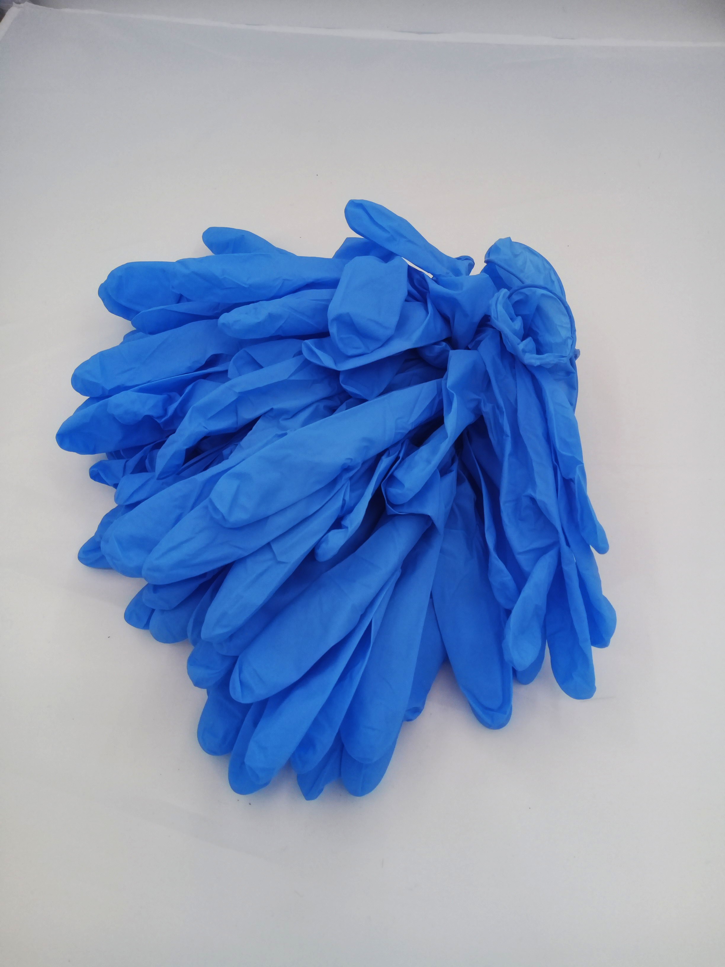 Non-powder acid-alkali proof disposable medical nitrile gloves Non- slip linen gloves