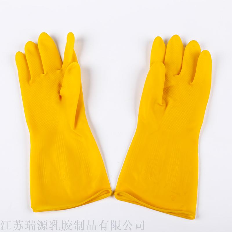 Beef tendon protection, industrial acid and alkali resistant latex gloves clean waterproof oil resistant household gloves 60 g