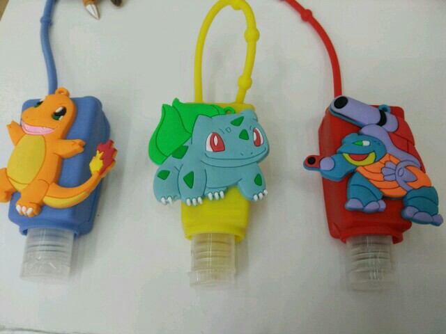 PVC Pikachu hand sanitizer