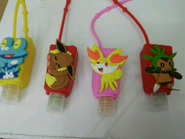 PVC Pikachu hand sanitizer
