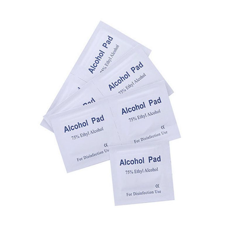 Factory Alcohol Pad Alcohol Disinfection Wipes 6 * 3cm 100 Pieces/Box Computer Cellphone Wipe