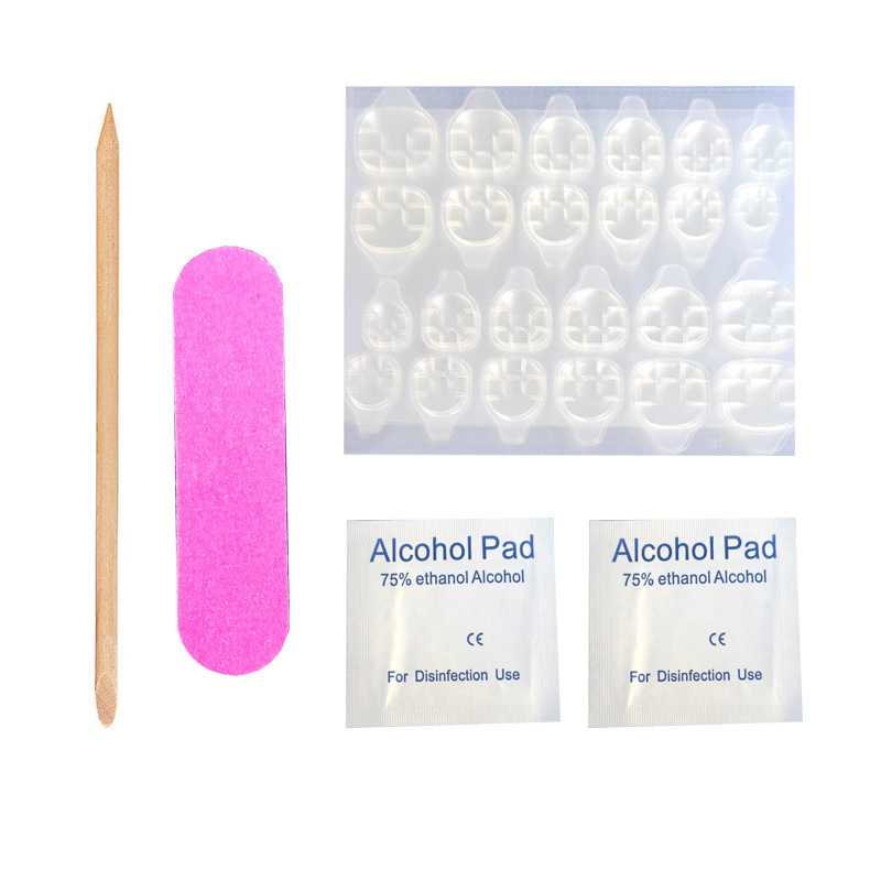 Wear Manicure Kit Accessories Jelly Glue Nail File Alcohol Pad Manicure Gift Bag Nail Tip Patch Nail Removal Tool
