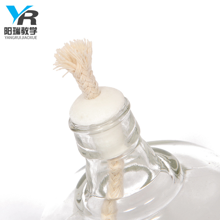 Instrument ExplosionProof Glass Alcohol Lamp Cotton Lamp Rope Plastic Lamp Cap Full Set Heating Alcohol Lamp