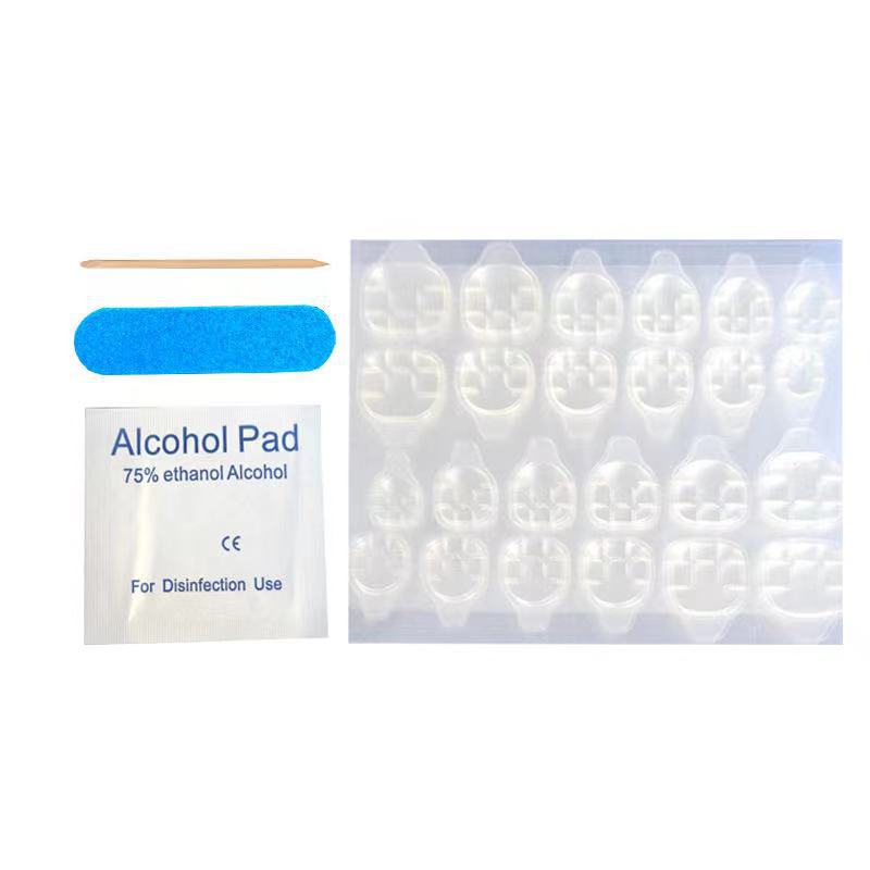 Manicure Implement Pack Wearing Gift Bag Jelly Glue Nail Remover Stick Abrasive Buff Stick Glue Alcohol Pad Manicure Implement Set