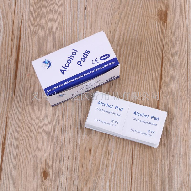 Alcohol pad statured with 70% isopropyl Alcohol for external use only