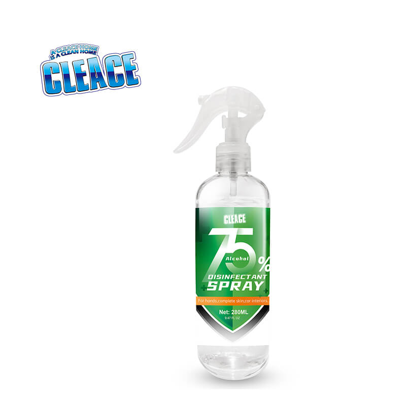 Alcohol disinfectant and bacteriostatic spray for household chemicals 