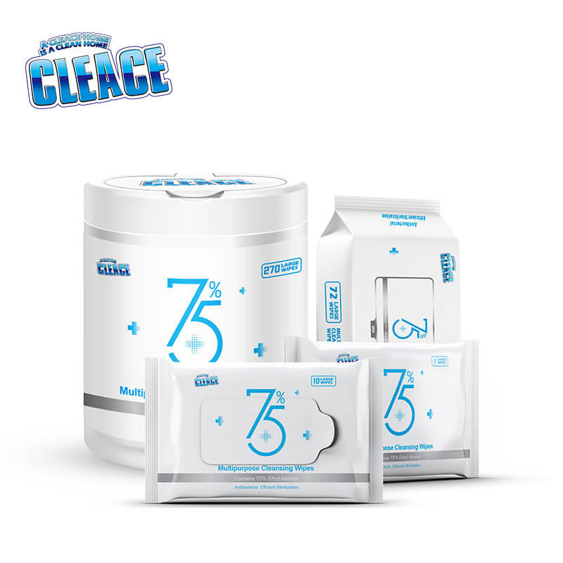 75% alcohol disinfectant wipes bag home office convenient disinfection 