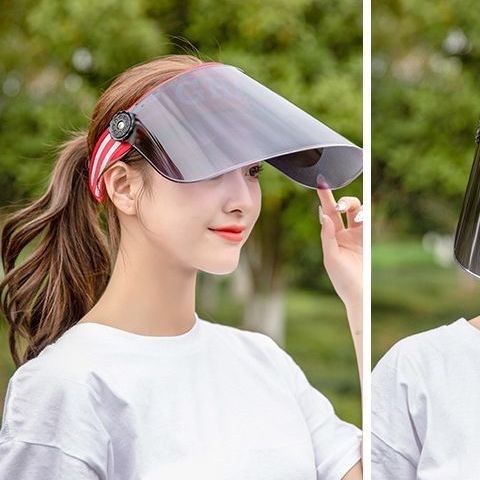 Electric Car Oil-Proof Smoke-Proof Protective Mask Anti-Droplet HD Wind-Proof Rain-Proof Hat Women Anti-droplet Cap