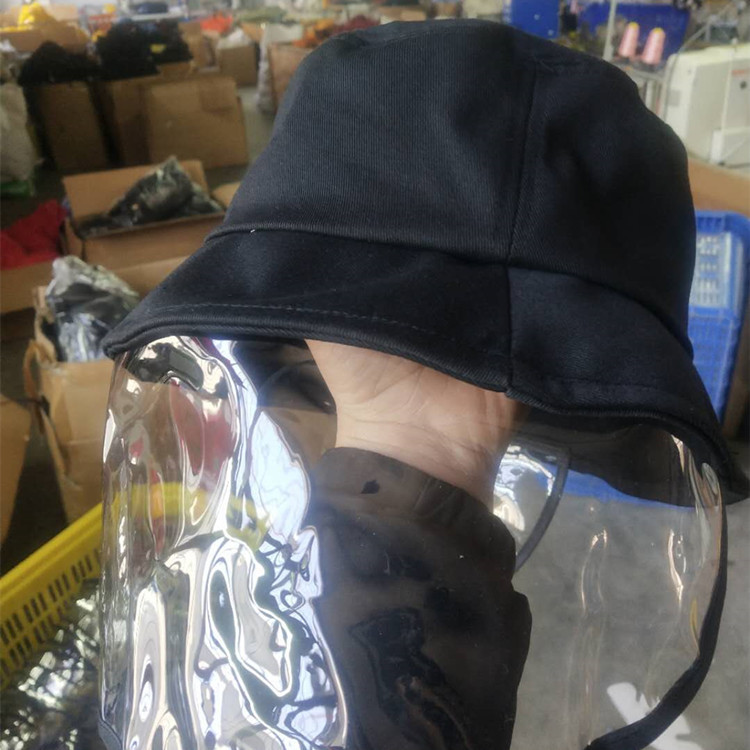 Anti-droplet Cap  Hat with Mask Protective Caps Anti Spitting Spring and Summer Boy and Girl Sunshade Hat Bucket Hat