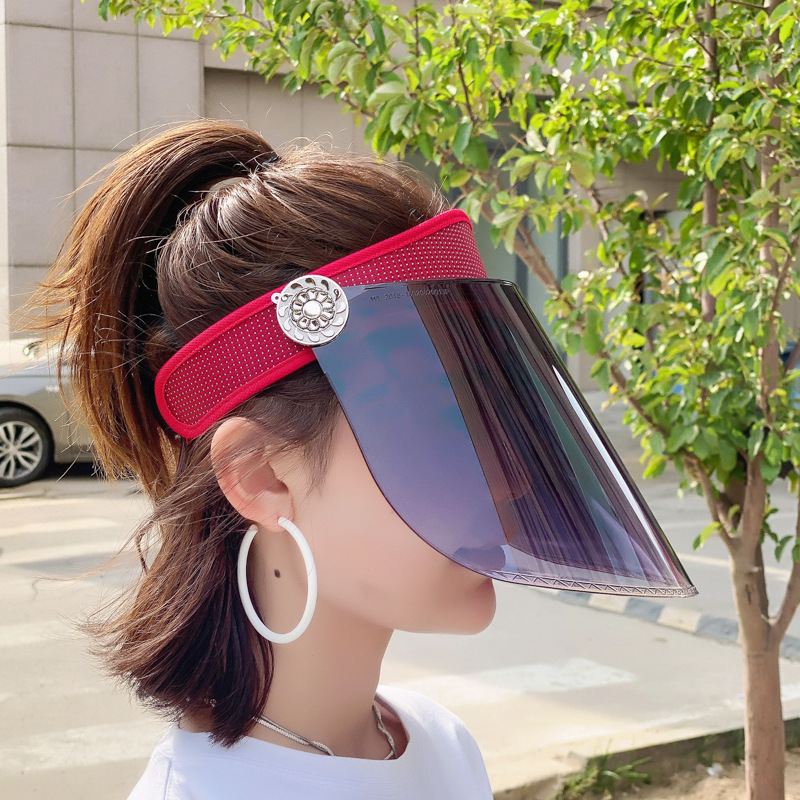 Sun Hat Female Sun-Proof Face Cover UV Protection Mask Male Summer Wide Anti-droplet Cap